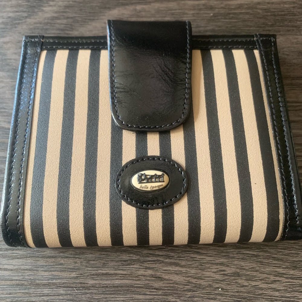 Black and Tan Striped Women's Wallet